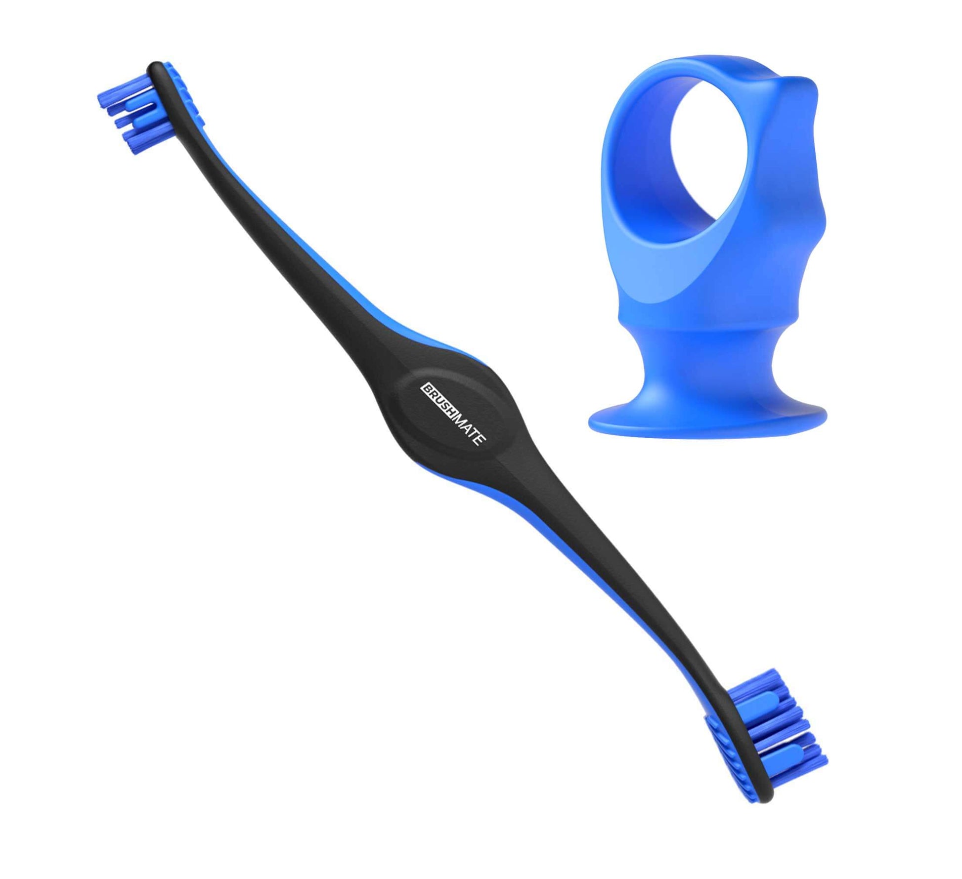 Blue Combo BrushMate Pet Toothbrush & Medium BiteBlock