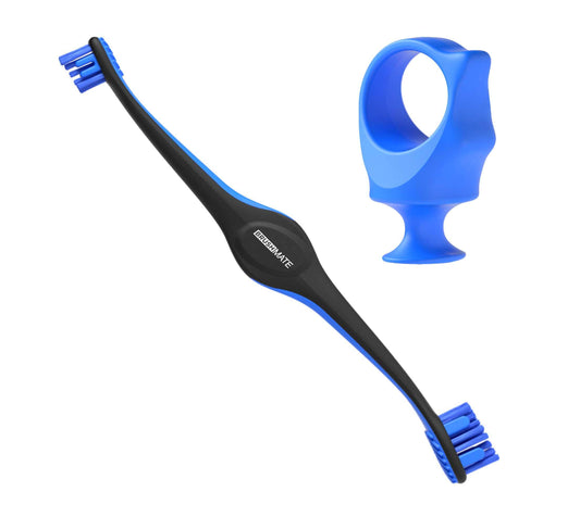 Blue Combo BrushMate Pet Toothbrush & Small BiteBlock