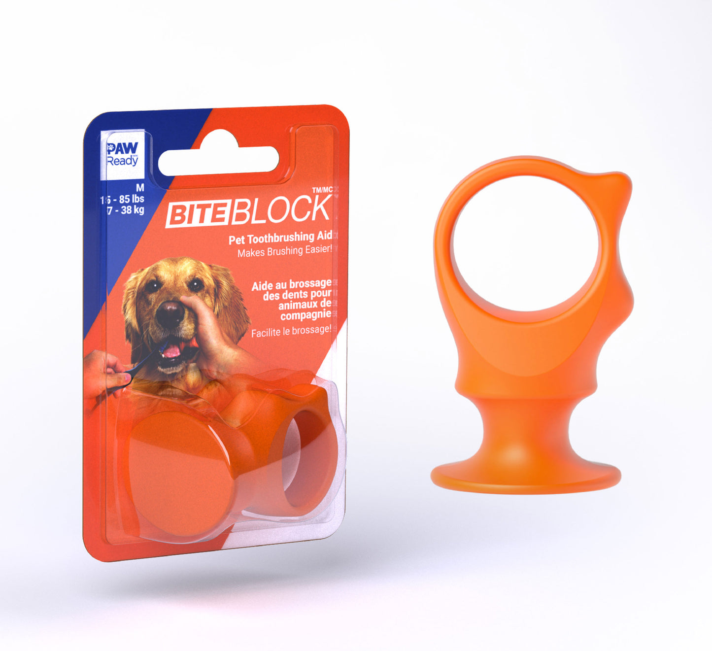 Orange BiteBlock Medium in packaging