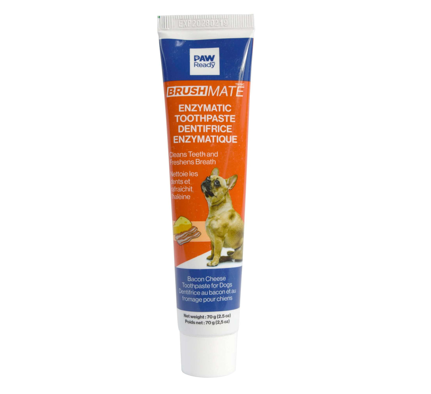 Paw Ready's dog enzymatic toothpaste Bacon Cheese flavor